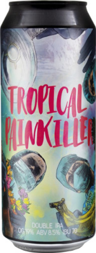 Пиво План Б Тропикал Пейнкиллер / Plan B Tropical Painkiller 0.5 - банка