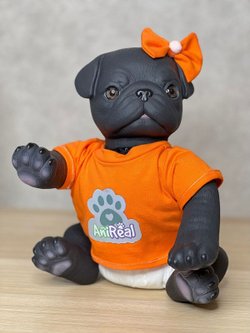 Игрушка мягконабивная 35см AniReal Бульдог (60101)