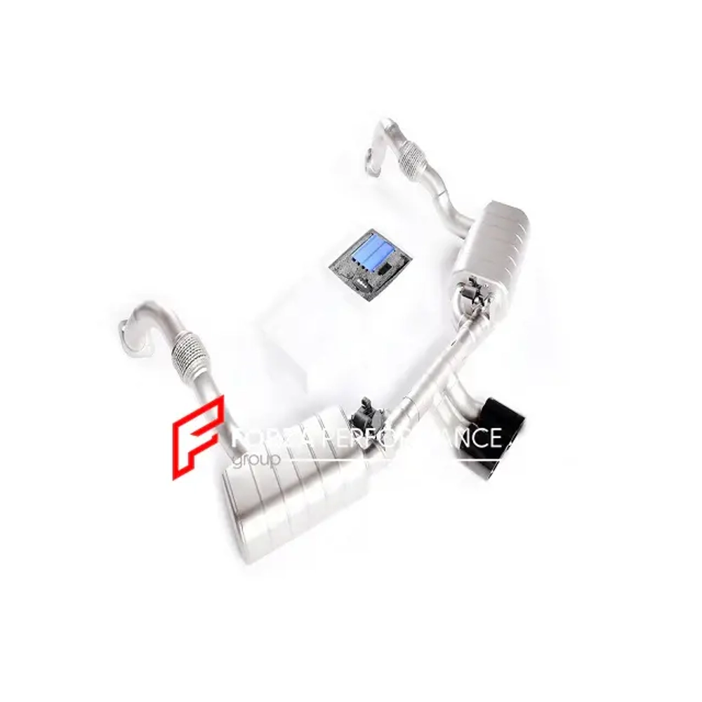 Спортивная выхлопная система с заслонками для Porsche Boxster 981 2012-2017 (2.9T и 3.4T) Порше Бокстер Кайман