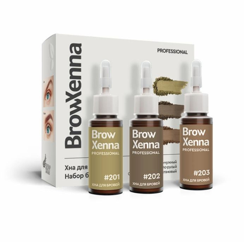 Brow Xenna Хна для бровей Блонд, набор