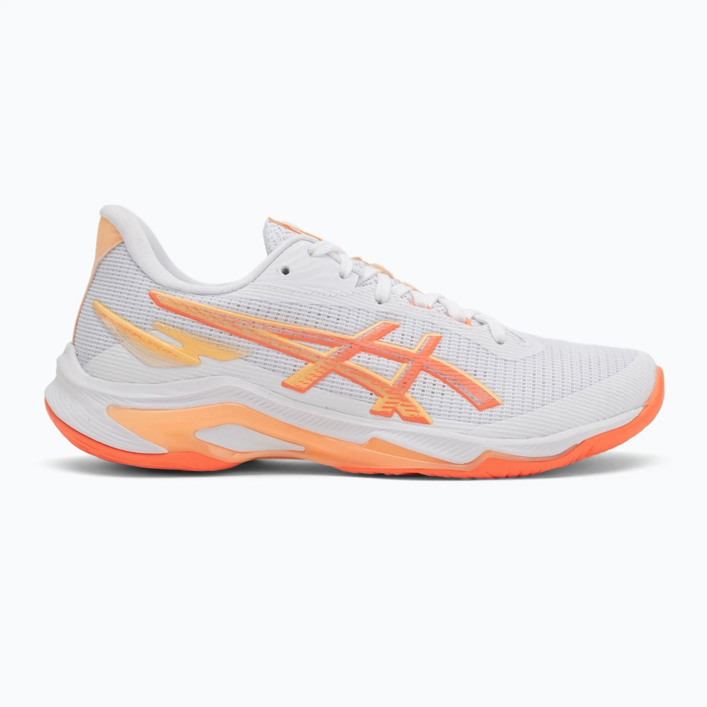 Кроссовки волейбольные ASICS Netburner Ballistic FF 4 white/vivid coral