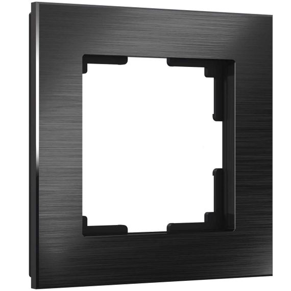 Рамка Werkel Aluminium на 1 пост черный алюминий W0011708 4690389157981