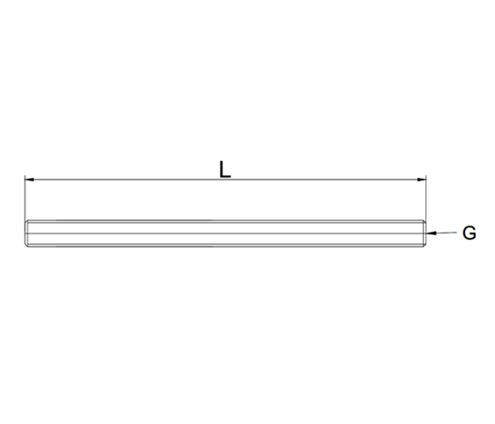 ТМС Шпилька 6.8 М12, 2 м (оцинк.)