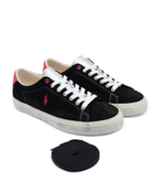 Кожаные кроссовки longwood POLO RALPH LAUREN - черный(816931905)