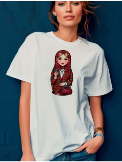 Футболка с матрешкой
