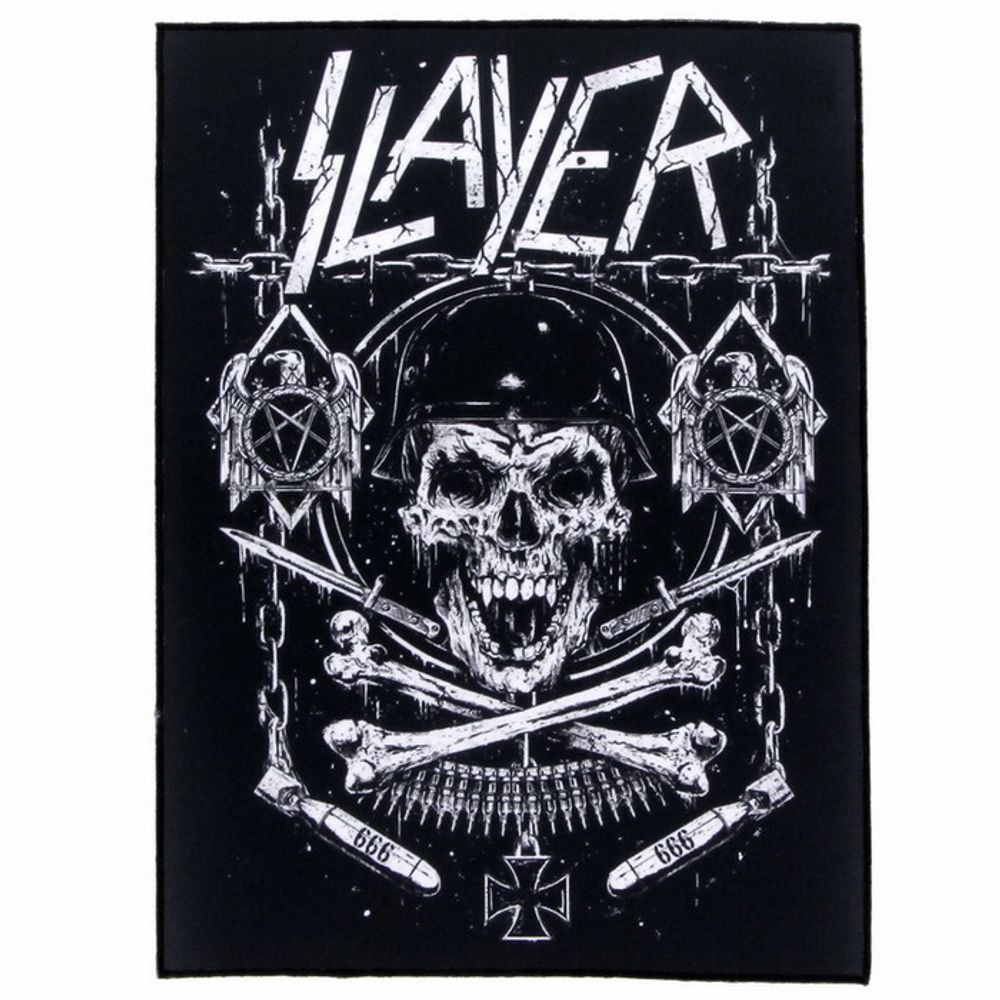 Нашивка Slayer череп и кости (192)