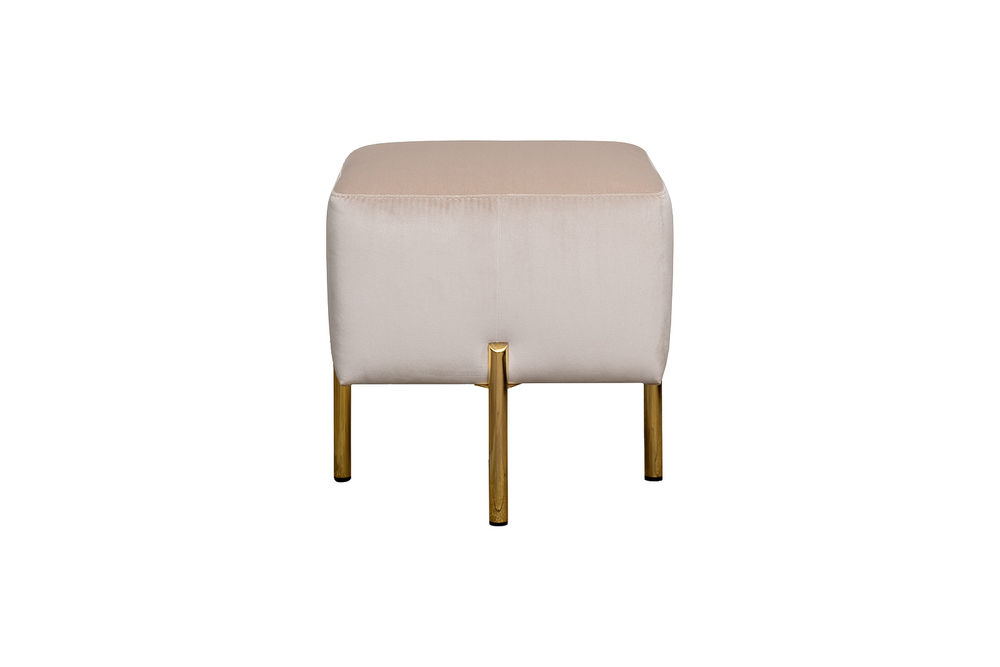 Пуф Garda Decor Марио(Mario) вельвет экрю Velv-ECRU 42*42*44 см