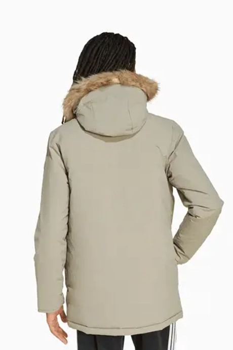 Куртка adidas Paveric Climawarm Fur Parka - зеленый