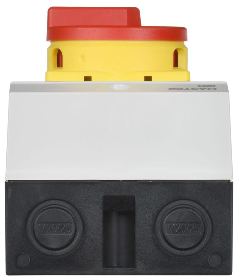 Переключатель кулачковый 10А (сх. 92) в боксе закрытая рукоятка авар. IEK MI-CS22-010-092