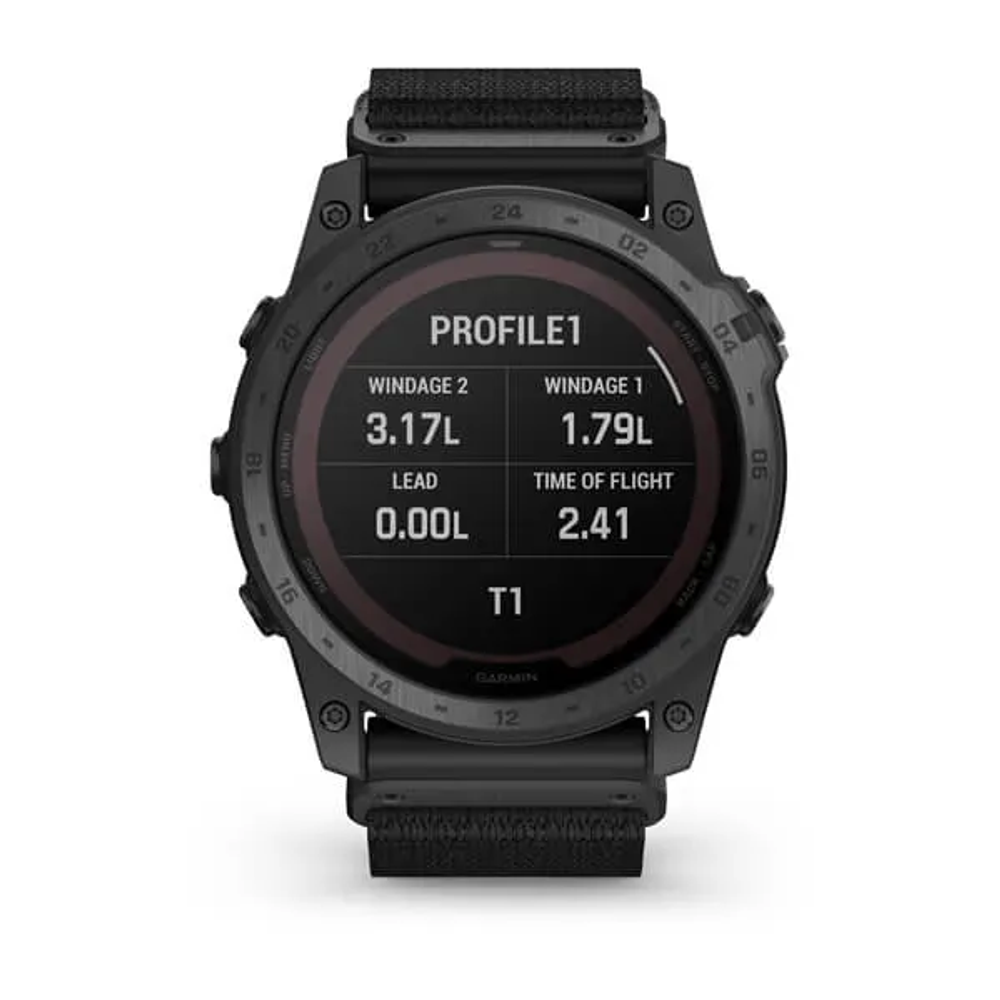 Умные часы Garmin Tactix 7 Pro Ballistics Edition с черным нейлоновым ремешком