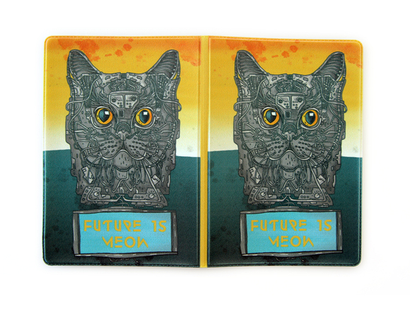 Обложка для паспорта "Киберкот"