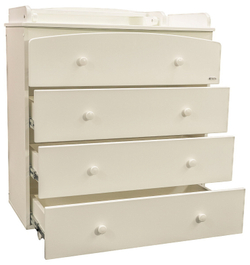 Детский пеленальный комод Tutis Cloud VD33-0412102 ваниль