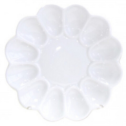 Блюдо для фаршированных яиц "БЕЛОЕ ИЗДЕЛИЕ" 22 см, Беларусь.