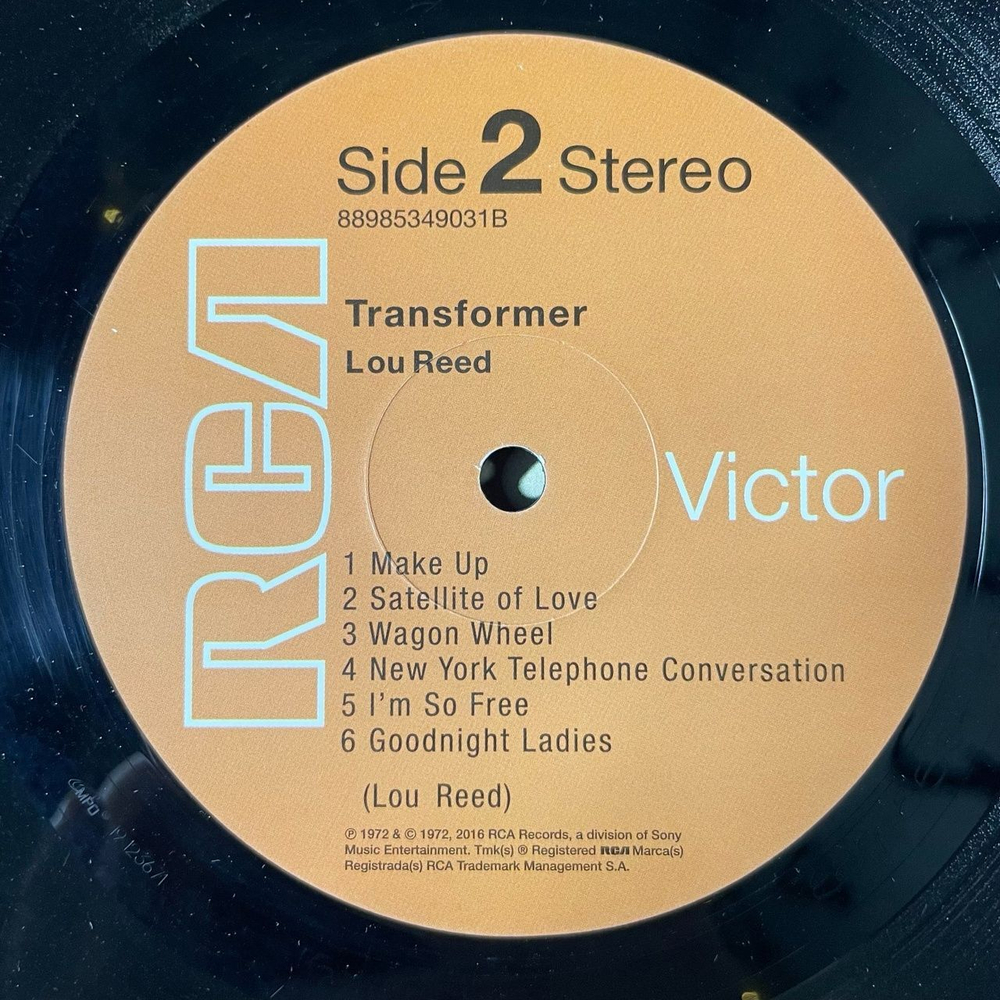 Винтажная виниловая пластинка LP Lou Reed Transformer (EU 2016)