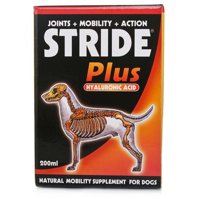 Витамины для суставов с глюкозамином и хондроитином для собак (Stride Plus) 200 мл сироп