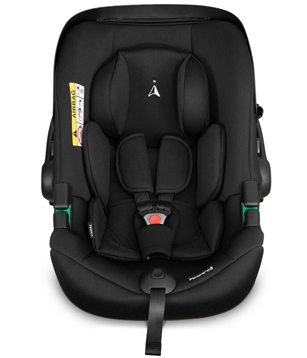 Детская коляска Noordi Fjordi Leather V2 3 в 1 с автокреслом Terra Black 1462074 Sleet