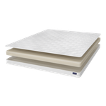 Матрас BuyFirst, 10 см, средняя жесткость, беспружинный