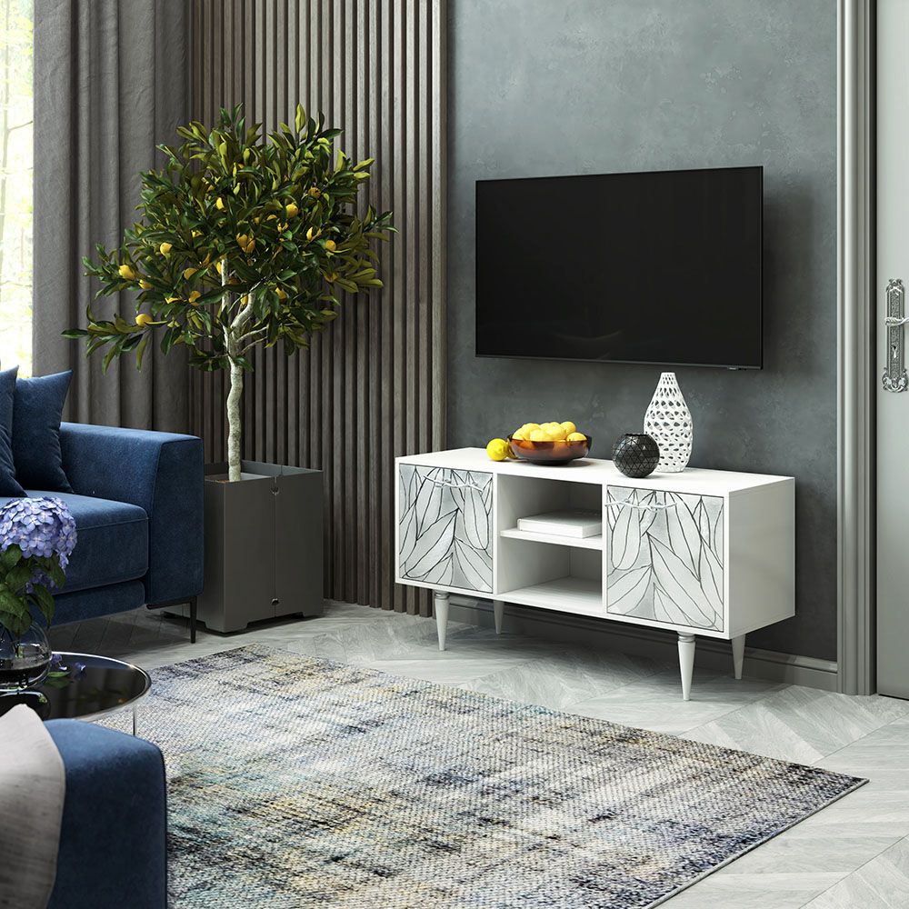 Тумба под ТВ Арт 117см Классик Айс