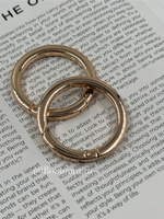 Карабин-кольцо золотистое