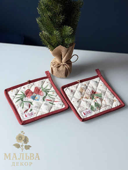 Прихватка "Лошадка/Подкова-карусель Амели" 18x18см