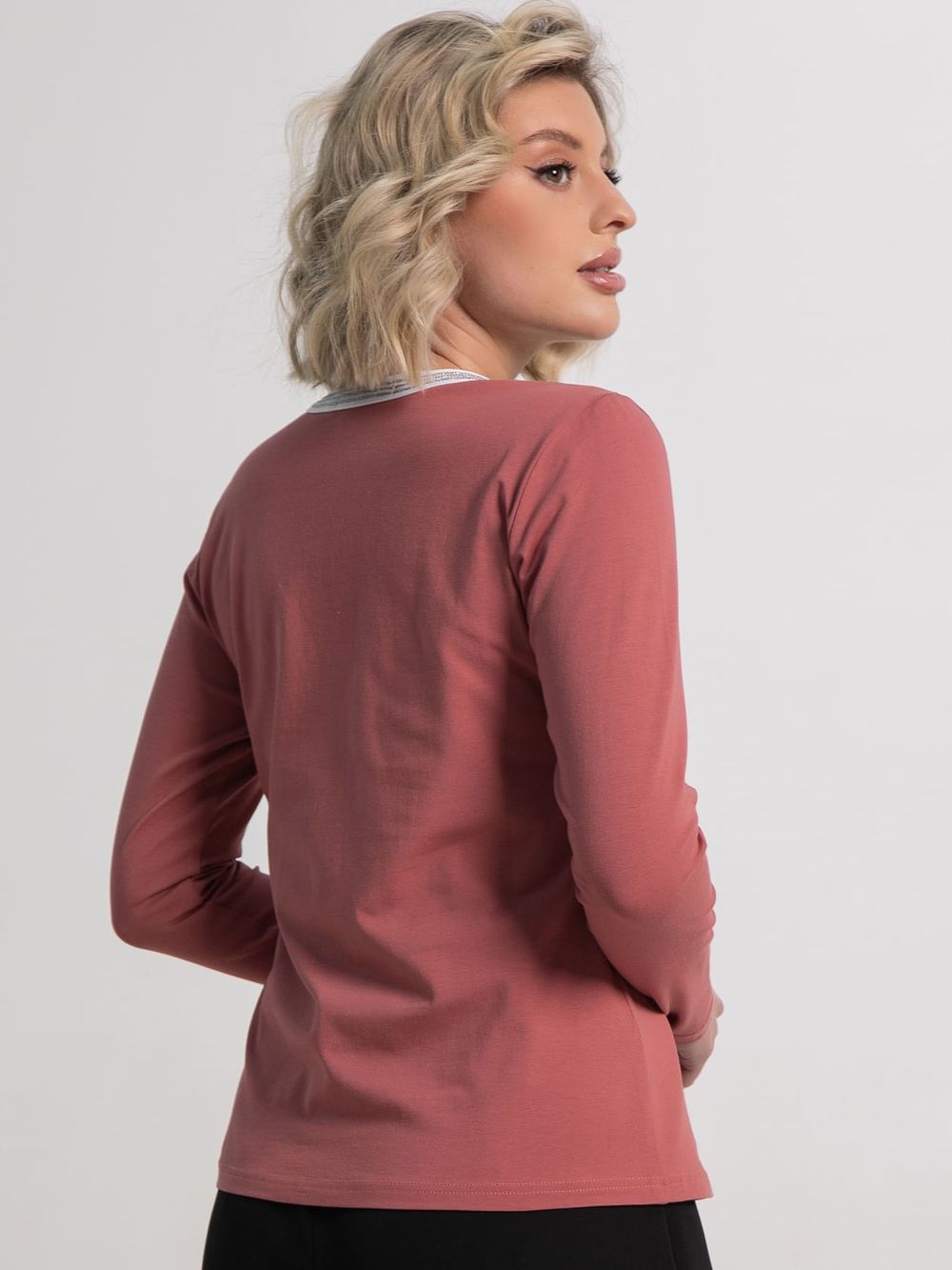 Блуза с кантом Либерти (терракотовая) Б15263-50М LT Collection