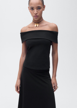 Трикотажная юбка-колокол