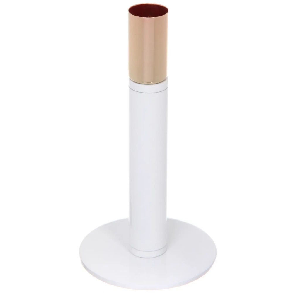 Подсвечник «GLOSS» 8*15 см, Белый/золото