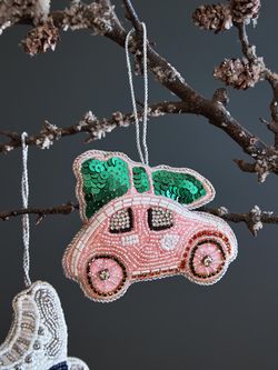 Набор елочных украшений Christmas jewels из коллекции New Year Essential, 4 шт.