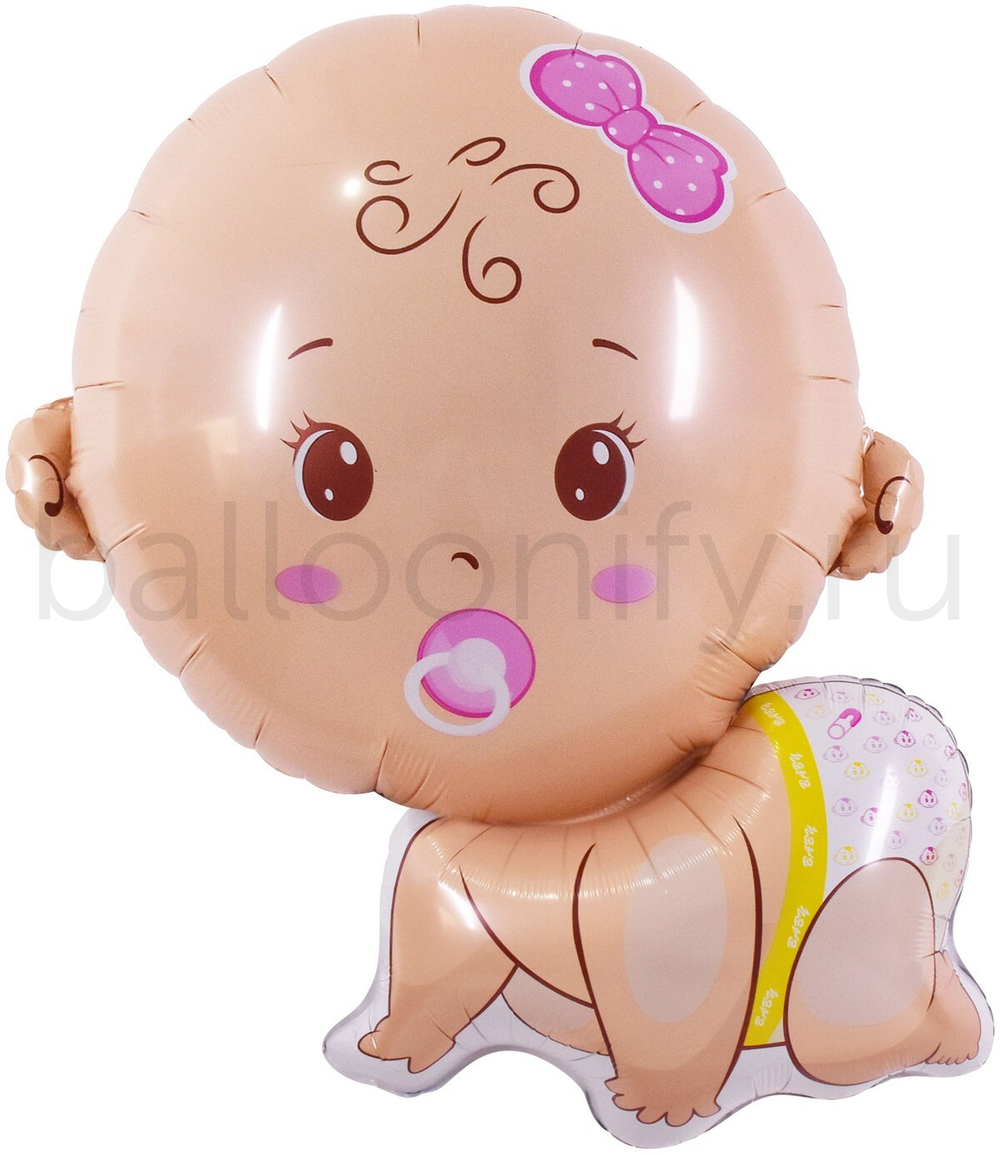 Шар (31''/79 см) Фигура, Малышка Девочка, 1 шт.