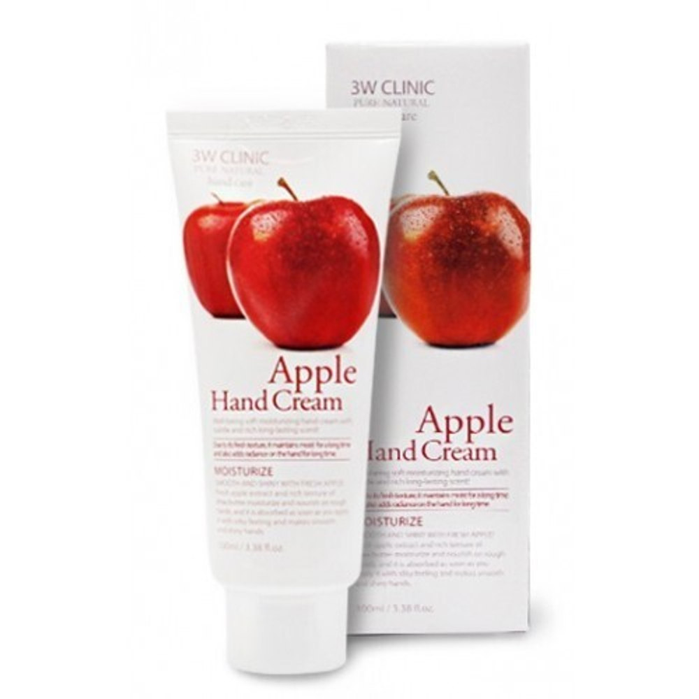 Увлажняющий крем для рук с яблоком 3W Clinic Moisturizing Hand Cream (Apple) (100 мл)