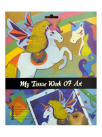 Набор для аппликаций Basir с плотным картоном, размер 25*20 см, с трафаретом, ассорти