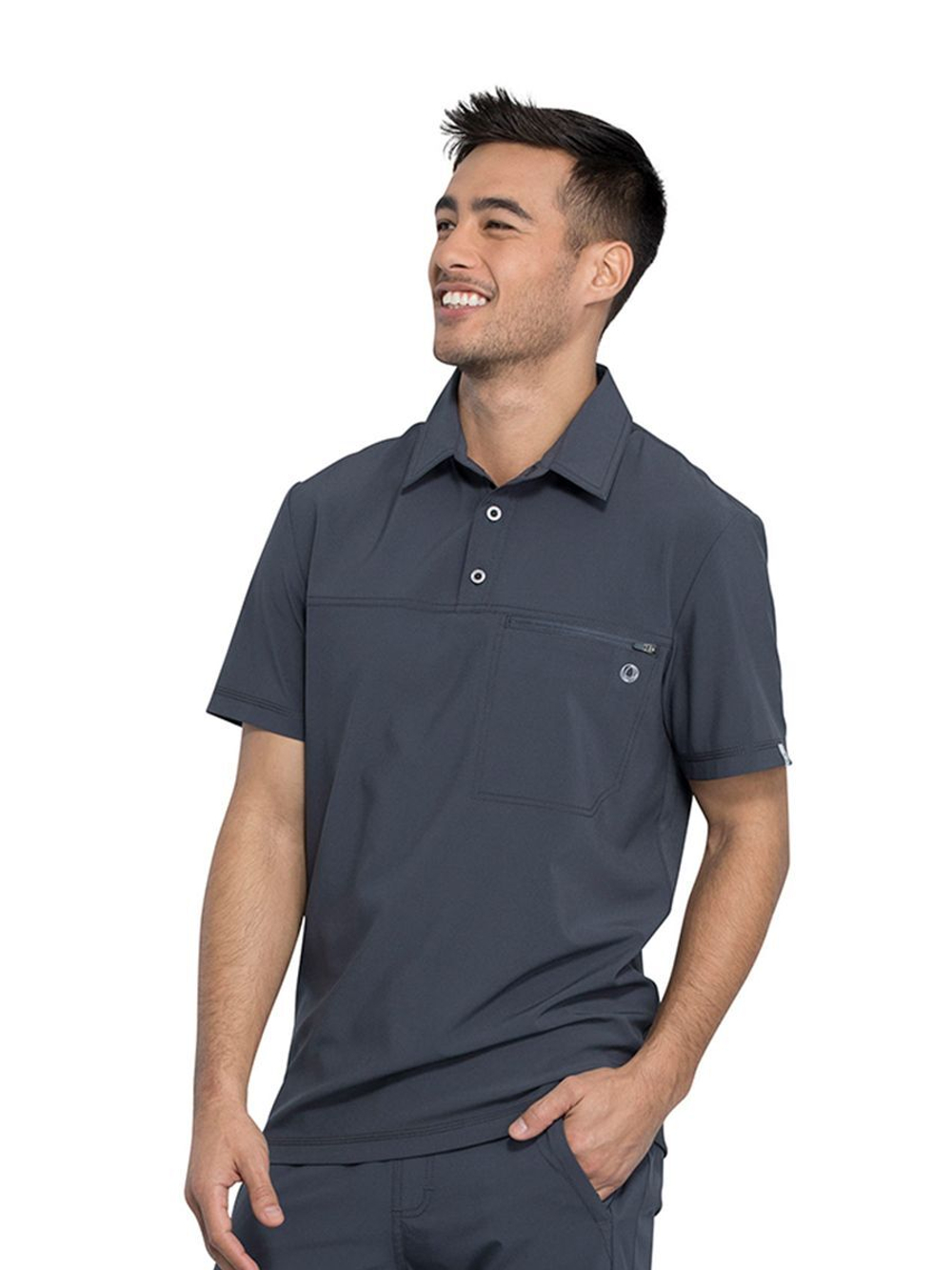 Топ медицинский мужской Cherokee Infinity CK825A, графит, XL