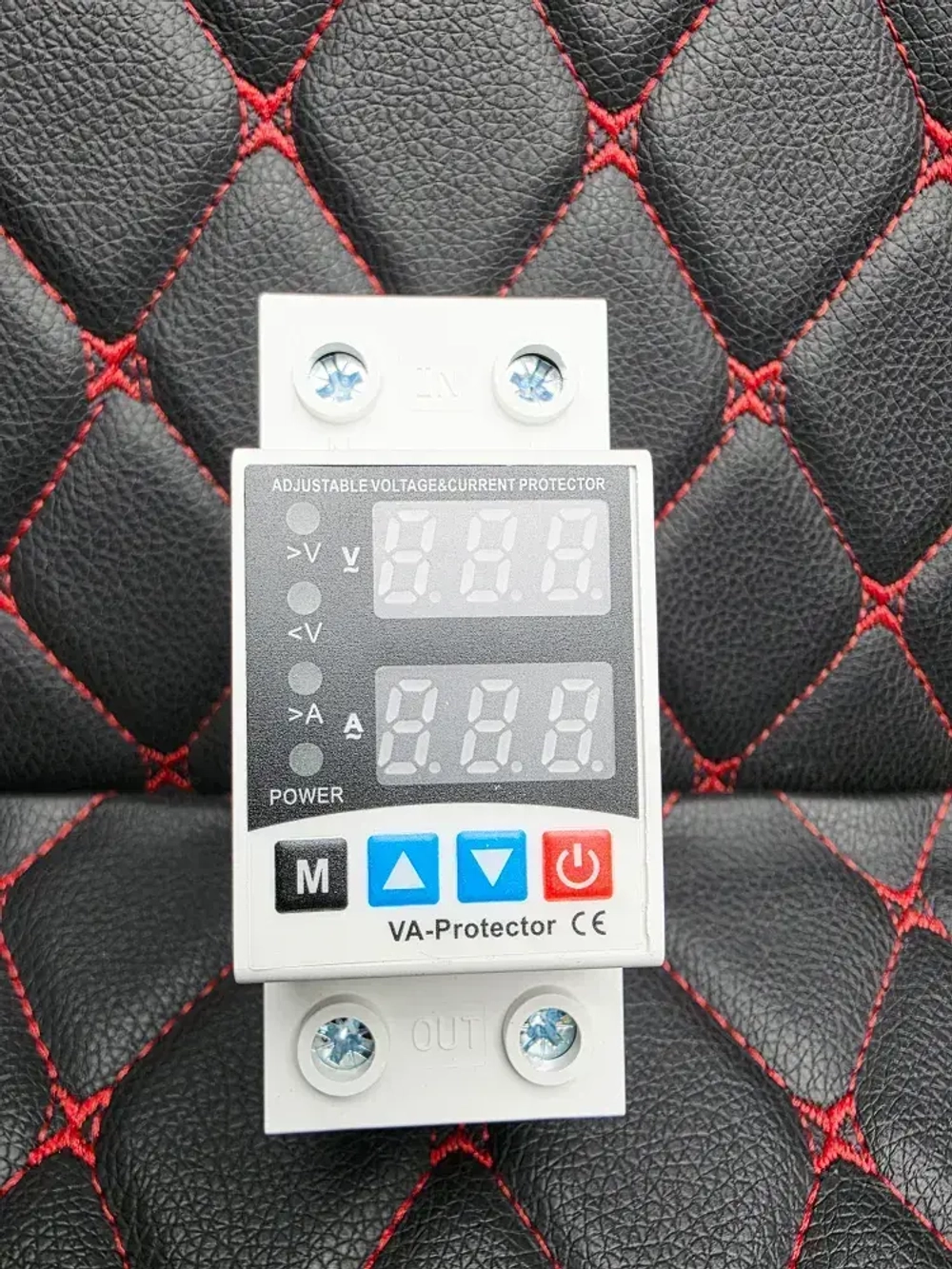 Реле контроля напряжения 63A 220В, с защитой от перегрузки по току 63А (однофазное), на DIN (ДИН) рейку, модульное.