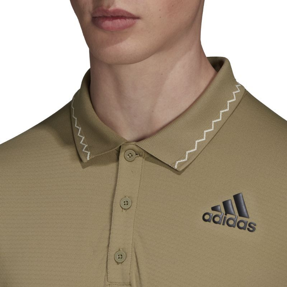 Мужское теннисное поло Adidas Freelift Primeblue Polo Shirt M - orbit green