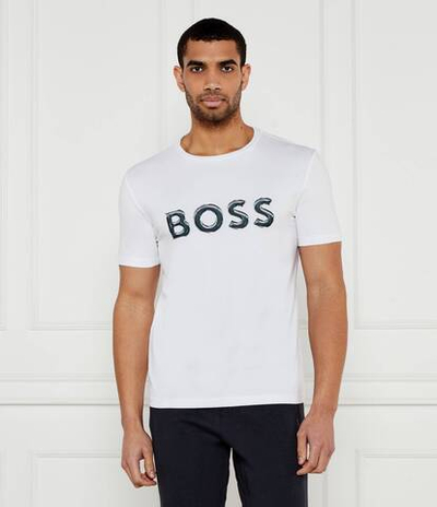 Футболка Tee Logo BOSS GREEN - белый(50535273)
