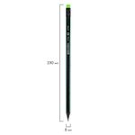 Карандаш чернографитный BRAUBERG "VIVID", 1 шт., HB, с ластиком, корпус ассорти, 181756