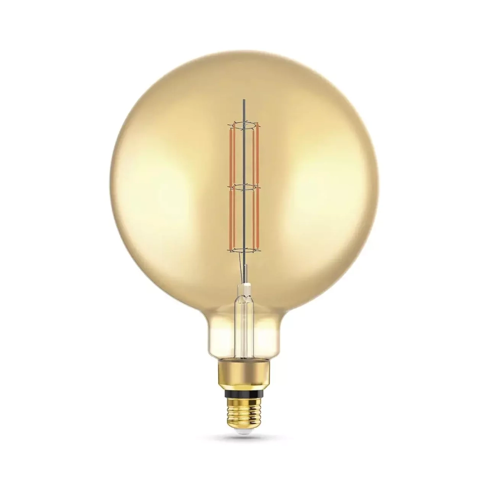 Лампа Gauss LED Filament G200 6W Е27 890lm 2700К golden straight 154802118