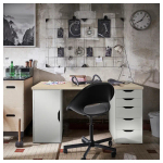 Письменный стол с ящиками - IKEA ALEX/АЛЕКС ИКЕА, 140x60 см, сосна/белый
