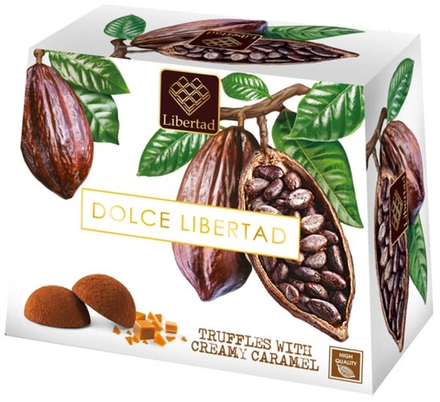 Шоколад Дольче Либертад Трюфели со Сливочной Карамелью / Dolce Libertad Truffles with Creamy Caramel 150г