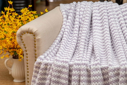 Плед 220х240 Sofi De MarkO Гринда лиловый