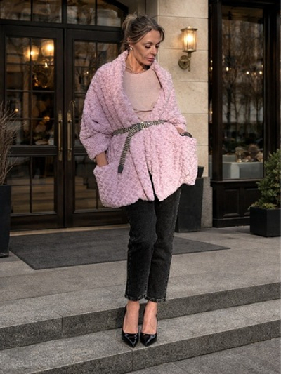 Накидка /жилет с карманами/ лиловый