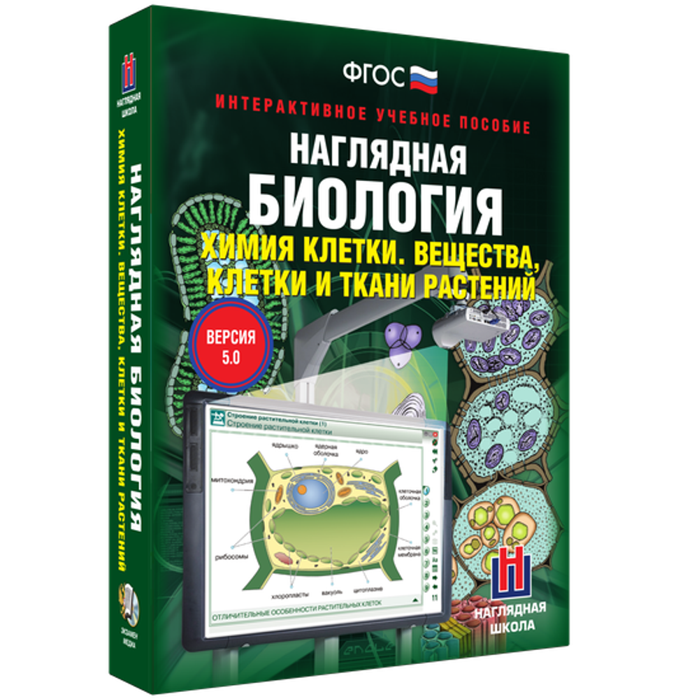 Наглядная биология. Химия клетки. Вещества, клетки и ткани растений