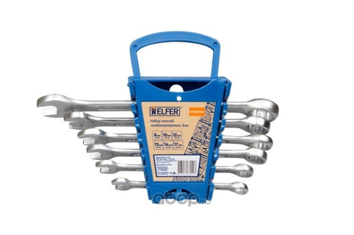 Набор ключей комб. 6 предм. /рожк.-накидн./ (Helfer)