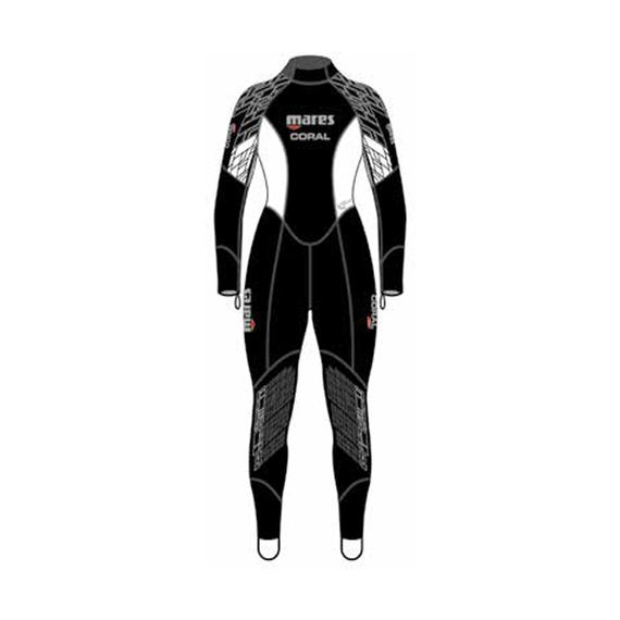 Гидрокостюм женский Mares Coral монокостюм 0,5 мм черный/белый