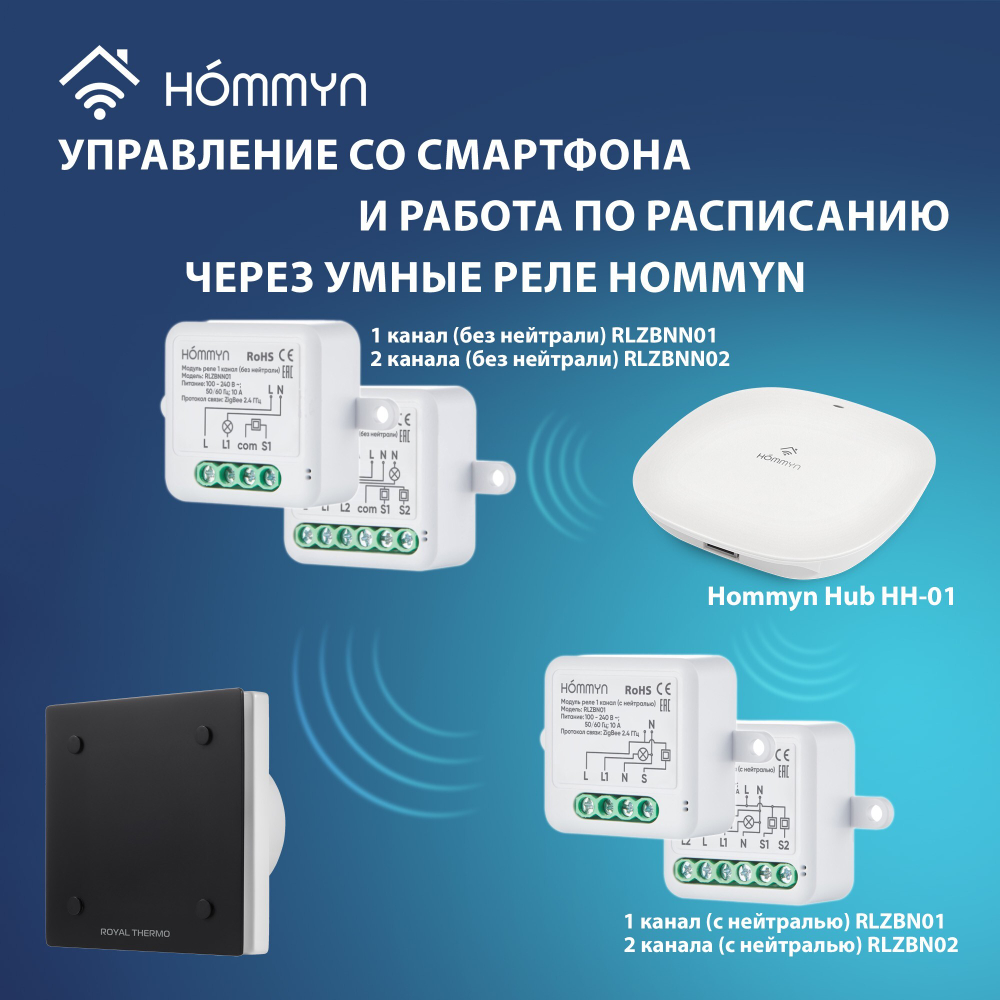 Вентилятор вытяжной Royal Thermo Calipso RAFC 120 Black