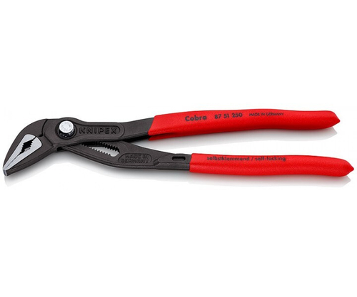 "KNIPEX COBRA® клещи переставные сантехнические с фиксатором, 32 мм, под ключ 34 мм, L-250, шт