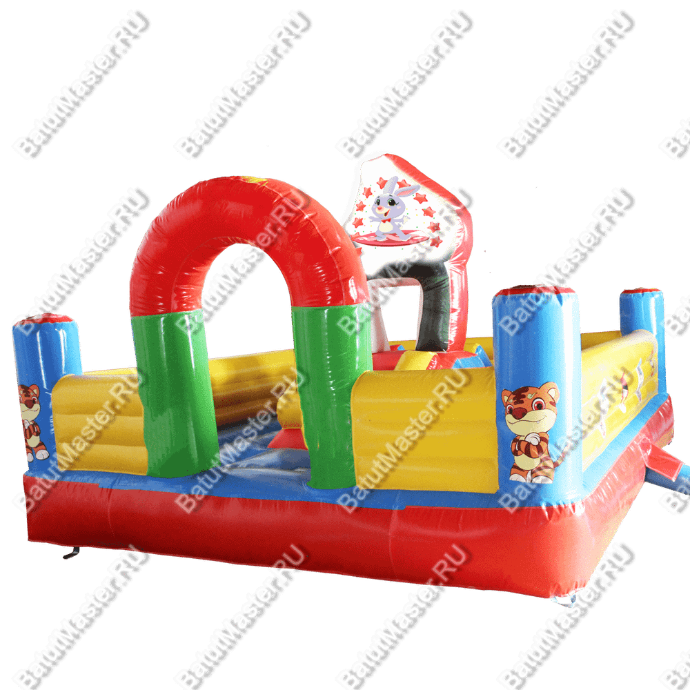 Надувной батут "Медвежья братва", 4*4*2 м