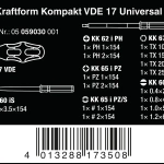 Набор отвёрток Kraftform Kompakt VDE 17 Universal 1 WERA 05059030001