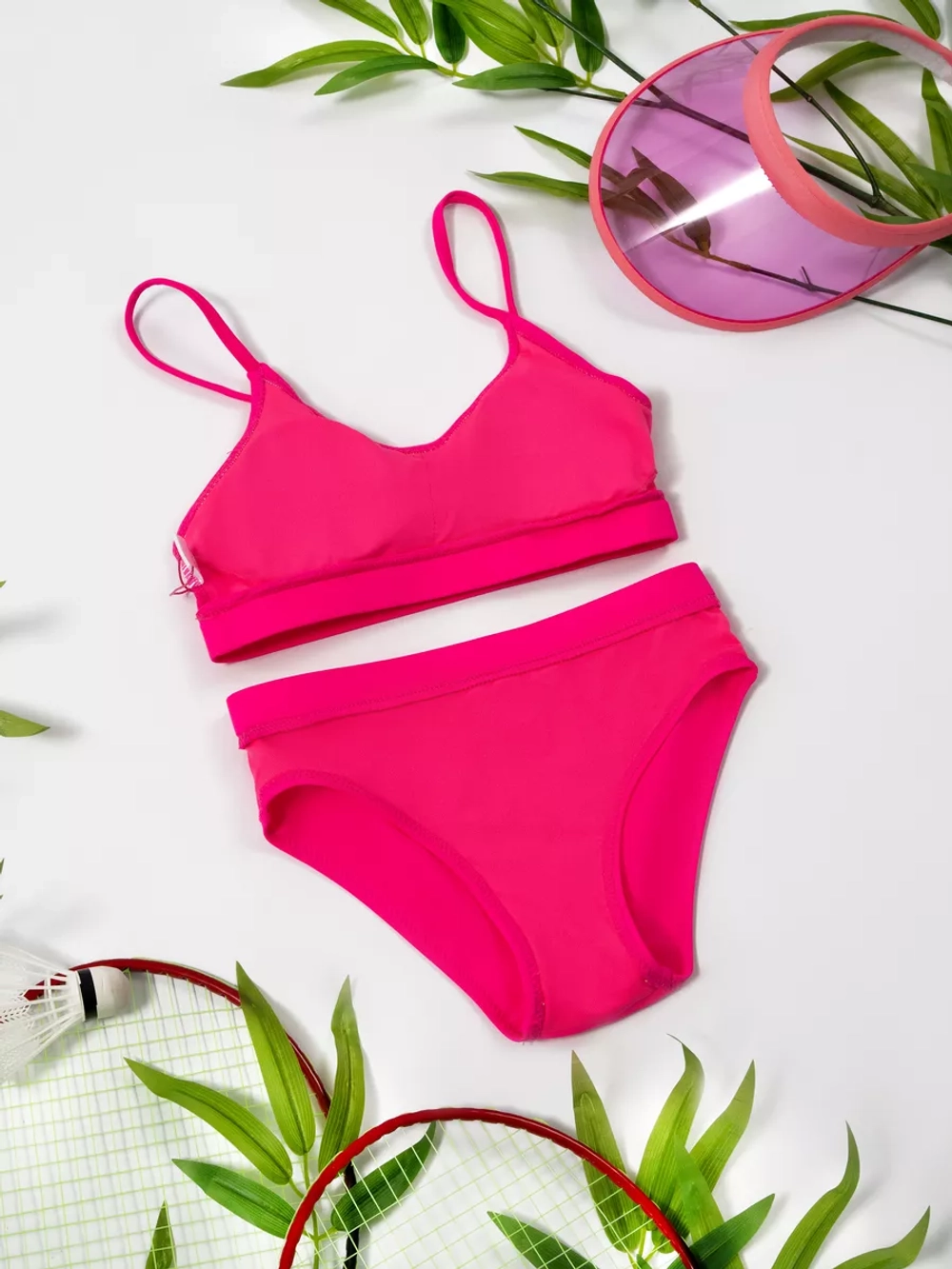 купальник для бассейна 3 в 1 спортивный топ и парео