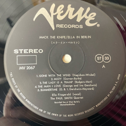 Винтажная виниловая пластинка LP Ella Fitzgerald Mack The Knif Ella In Berlin (Japan 1973) (No Obi) Summertime